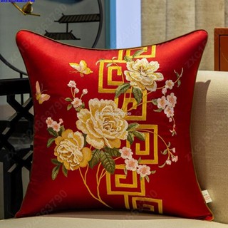 星期八百貨新中式刺繡抱枕紅木沙發靠墊大靠背床頭靠包中國風靠枕含芯定製套