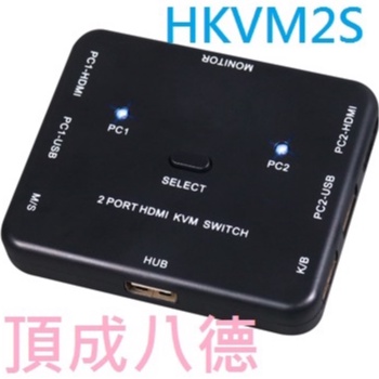伽利略 HDMI 4K2K KVM 電腦切換器 2埠 電子式