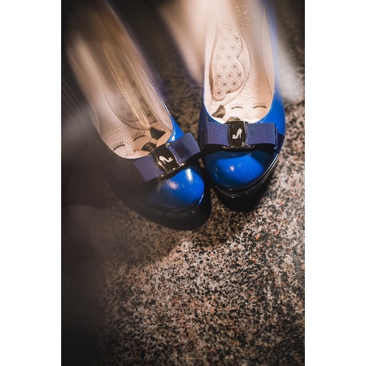Diana 藍色高跟鞋 22.5cm 僅穿一次而已 婚禮鞋