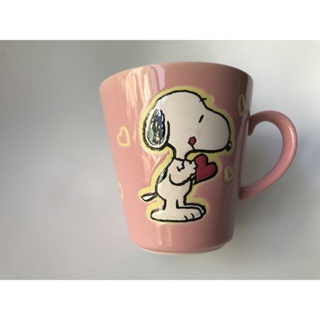 Snoopy粉紅愛心馬克杯
