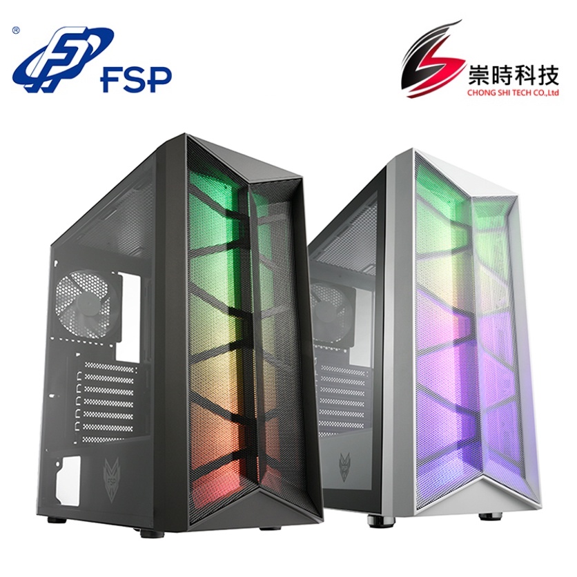 FSP 全漢 CMT211/黑/白/ATX/顯卡長32/CPU高16/電腦機殼/崇時電腦