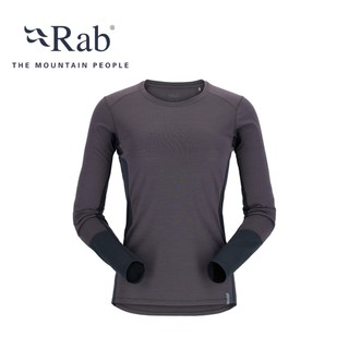 Rab Syncrino Base LS Tee 女款 羊毛混紡長袖排汗衣 登山排汗衣 QBL-33 石墨灰
