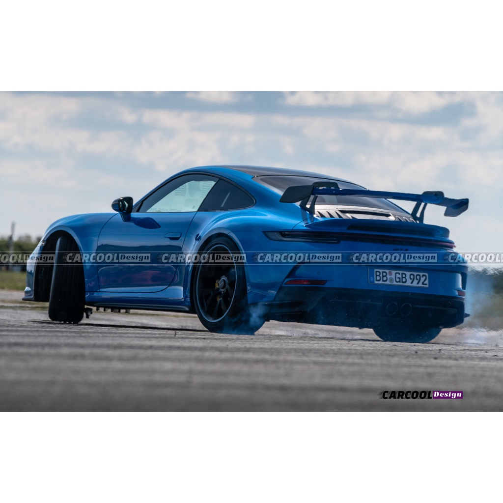 【乾碳】適用Porsche保時捷 992 carrera/carrera s 升級高品質乾式碳纖維GT3尾翼底座