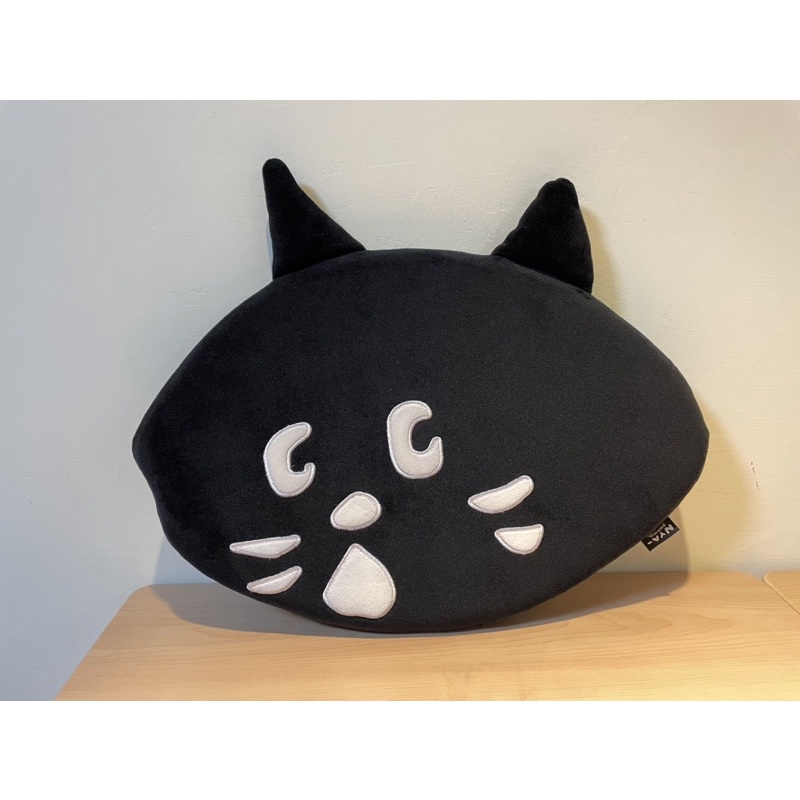 全新 全家 集點 NYA- 貓 驚訝貓 日本 黑貓 貓咪 記憶枕 造型 坐墊 座墊 靠墊