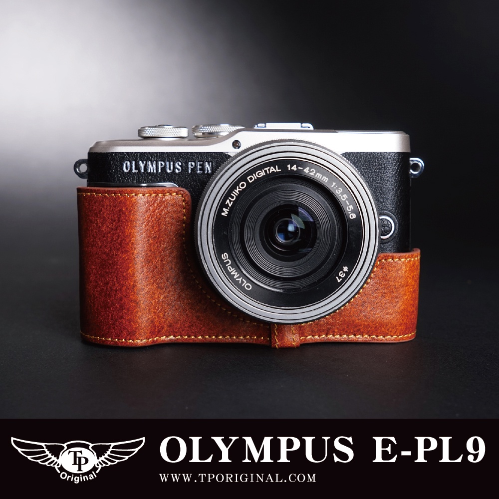 小馨小舖【TP 適用於 Olympus E-PL9 / E-PL10 真皮相機底座】 相機包 EPL9 EPL10