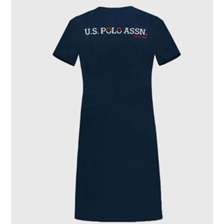 U.S. POLO ASSN. 台灣版 深藍色 長版 T恤 洋裝