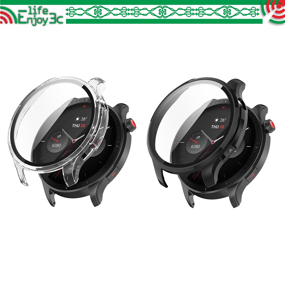 EC【PC+鋼化玻璃一體錶殼】華米 Amazfit GTR 4  / GTR4 全包 手錶 保護殼 硬殼