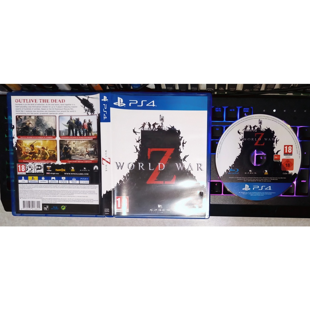 PS4 末日之戰Z（可網路更新中文）WORLD WAR Z  二手 折價 免運