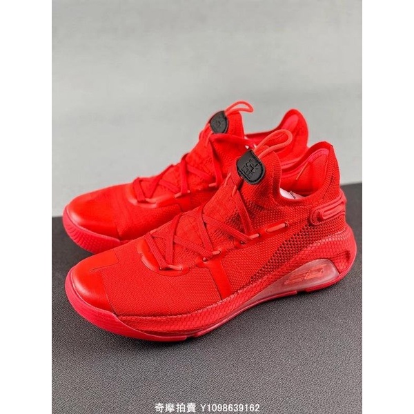 正品免運Under Armour Curry 6 Ua“Red Rage”大紅 經典 喜慶 慢跑鞋 3020612-60