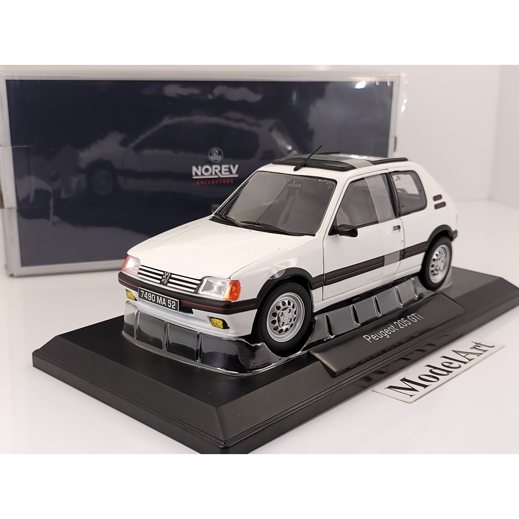 【模型車藝】1/18 Norev Peugeot 205 GTi 1.6 1988 白 寶獅經典鋼砲【合金可開】