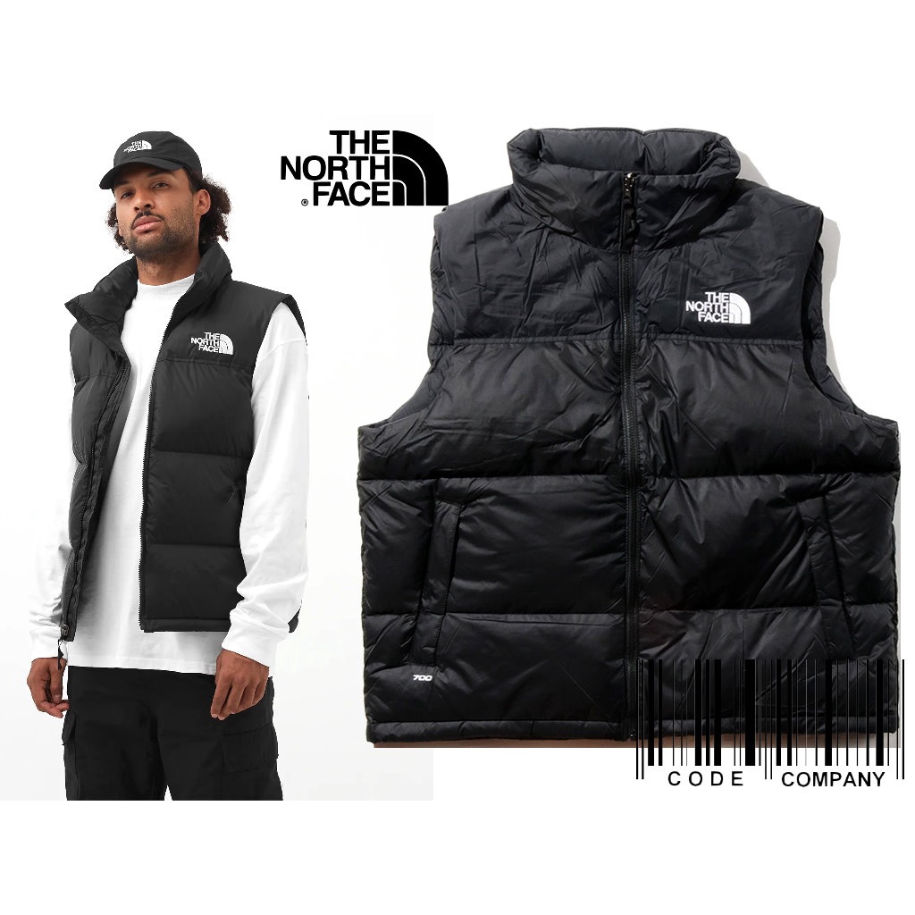 =CodE= THE NORTH FACE RETRO NUPTSE VEST 羽絨連帽背心(黑)NF0A3JQQ 男女