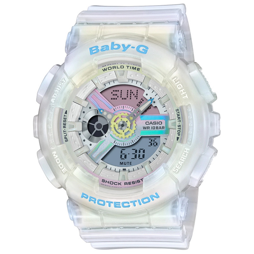 【聊聊甜甜價】CASIO BABY-G 炫光色彩休閒雙顯腕錶 BA-110PL-7A2