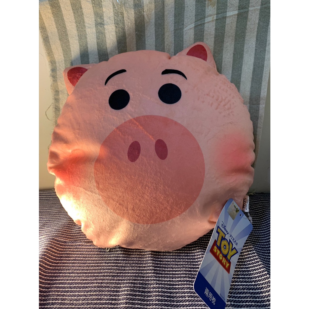 玩具總動員火腿豬抱枕 靠枕 全家購入 全新