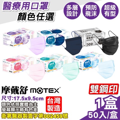 【MOTEX 摩戴舒】平面醫用口罩