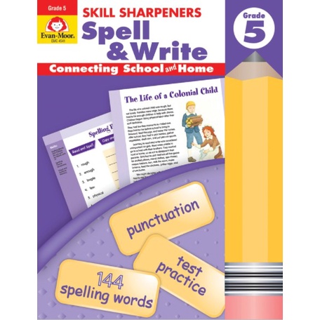 Skill Sharpeners Spell &amp; Write, Grade 5/Christine Hood【禮筑外文書店】