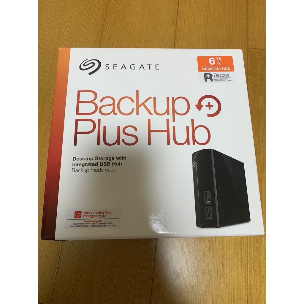 [二手便宜賣]Seagate Backup Plus Hub 6TB 3.5吋外接硬碟(保固內)盒裝
