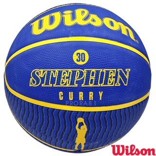 Wilson WZ4006101XB7 NBA勇士隊30號柯瑞橡膠籃球【 室外球 / 七號球】