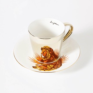 【韓國 Luycho】鏡面倒影咖啡杯組 獅子《WUZ屋子-臺北》鏡面杯 倒影 咖啡杯組 咖啡杯 杯子 送禮 禮物 耶誕