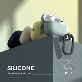 Apple AirPods Pro 2代 2022 韓國 Ringke Silicone 矽膠防摔保護殼 附扣環 登山扣
