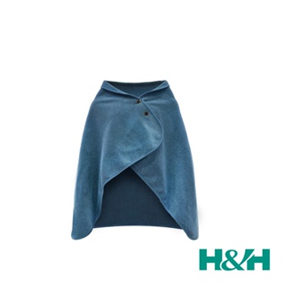 H&H南良遠紅外線蓄熱保溫披毯-藏青藍