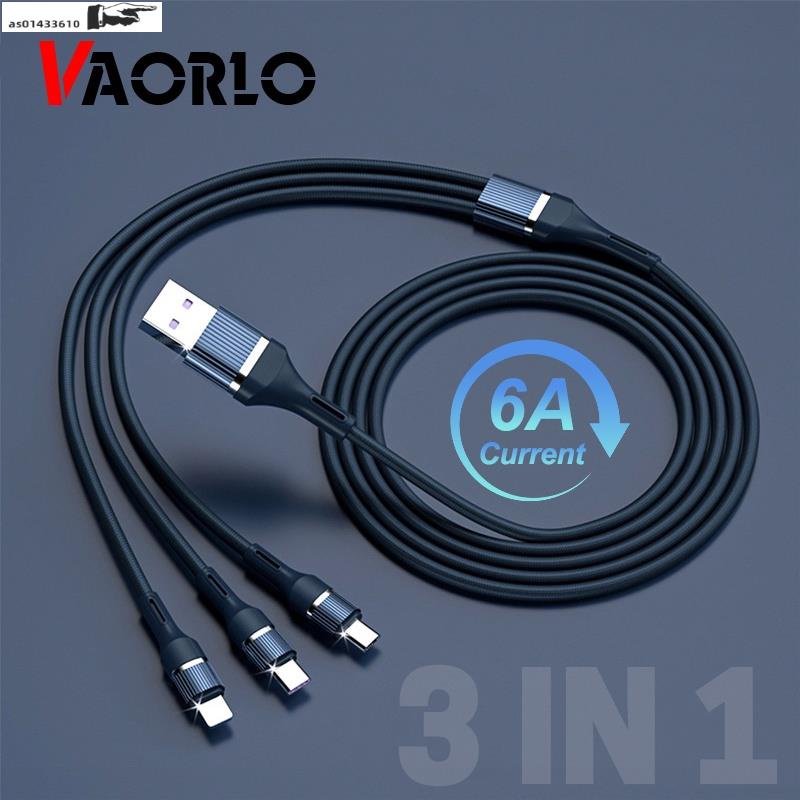 3 in 1 USB Cable Micro USB Type C Charger Data USB C Cable M