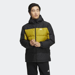 【豬豬老闆】ADIDAS CB DOWN JACKET 黑黃 保暖 輕量 連帽 羽絨外套 男款 HN4407