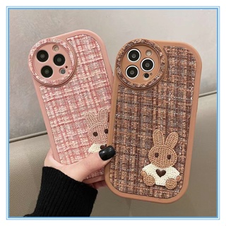 Iphone 11 手機殼 TPU 矽膠 iPhone 手機殼 Fluffy Rabbit iPhone 14 手機殼