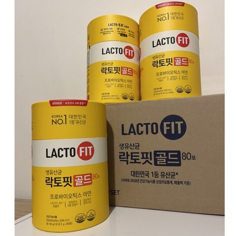 【現貨/全新未拆封】鍾根堂LACTO-FIT 5X升級款 益生菌80入/兒童/老人/成人/全家人/幫助維持消化道機能