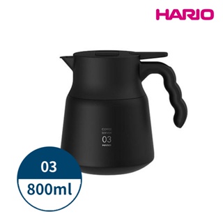 HARIO-V60 VHSN系列雙層真空不鏽鋼保溫咖啡壺PLUS 03 800ml (2-6杯)咖啡分享壺 真空壺