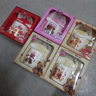 Ax12 單入 款式隨機可許願 熊 咖啡杯 小熊 陶瓷杯 杯子 愛情 愛心 愛情熊 馬克杯 禮盒 泰迪熊