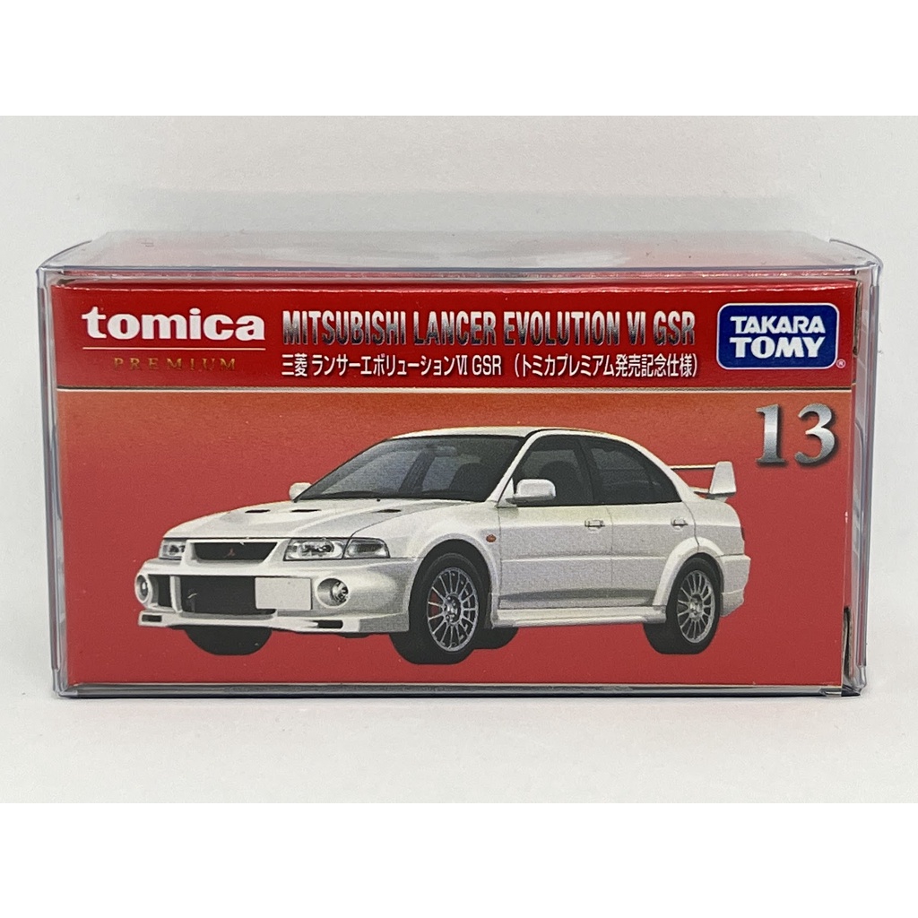 ～阿元～ Tomica NO.13 Mitsubishi Evolution VII 黑盒 多美小汽車 正版 贈收納膠盒