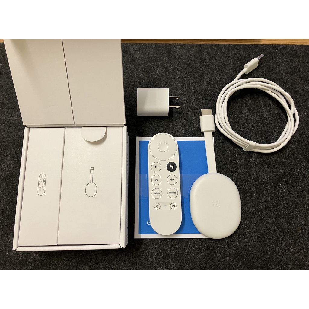 [自售] Chromecast with Google TV 4K版 第四代 白色