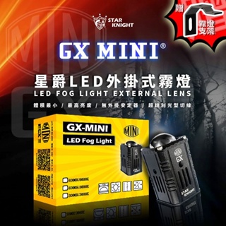 【星爵總部】GX MINI GX 外掛霧燈 贈支架 LED 霧燈 探照燈 前叉 大燈 外接霧燈 矩陣式 GXMINI