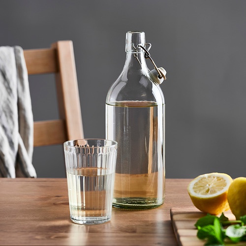 二手 IKEA KORKEN 玻璃水壺 水壺 裝飾 餐飲 瓶子