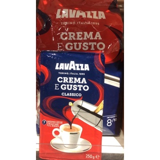 【LAVAZZA】 ESPRESSO CREMA E GUSTO 經典奶香咖啡豆1kg/咖啡粉250g