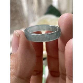 內徑18.7，國際戒圍15.5，no108，玉到愛，玻璃種雪花棉翡翠戒指（角戒），色根無礙，保證瓜地馬拉翡翠A貨