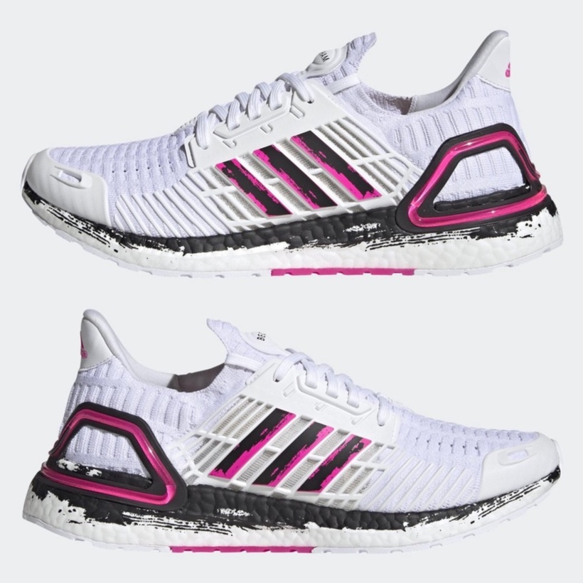 Adidas Ultraboost CC_1 Dna X Beckham 女跑鞋 白 粉黑 GX7990