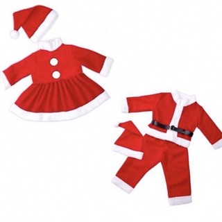 聖誕節 兒童聖誕老人服裝 聖誕老公公 斗篷 披風 男童/女童【佳瑪】角色扮演 聖誕派對 臺灣現貨