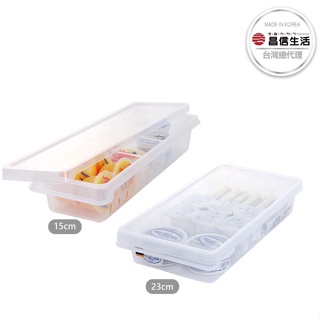 昌信生活 韓國INTRAY冰箱可抽格式透明收納扁盒15CM 23CM