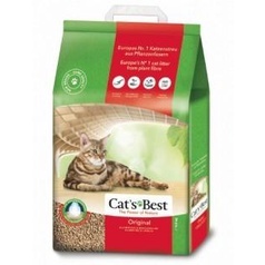 [卡酷寵物] CAT'S BEST 凱優紅標凝結木屑砂||20L8.6KG(宅配限2包、店到家宅配限1包)