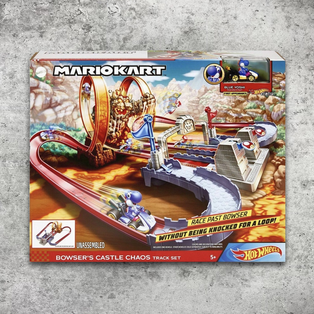風火輪 Hot Wheels  Mario Kart 庫巴城堡系列軌道組 軌道 正版 美泰兒 瑪利歐