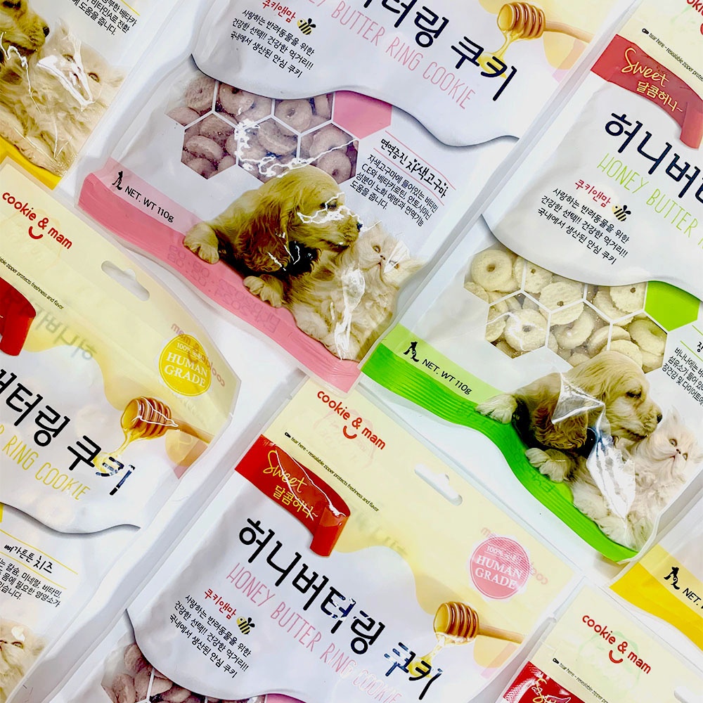 Cookie&amp;Man 韓國 喵洽普 蜂蜜奶油寵物餅乾 素食餅乾 天然營養補充 寵物餅乾｜毛掌櫃