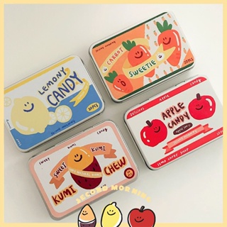 95point✈現貨/預購✈ 韓國 Second Morning 超市系列 貼紙鐵盒 20入 貼紙盒 地瓜 檸檬 蘋果