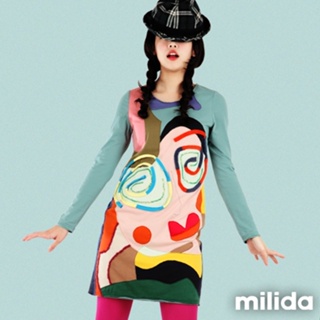 milida 圓領甜美設計洋裝 MMRYCA032
