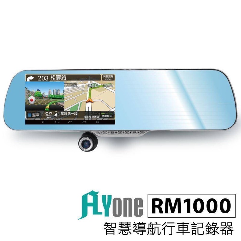🌟FLYone🌟RM1000 Android觸控智慧導航 測速照相 後視鏡行車記錄器