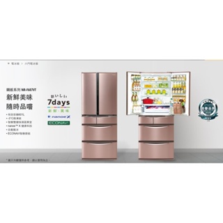 Panasonic 國際牌 本館最低價 鋼板系列 NR-F607VT-N1/R1 含原廠安裝