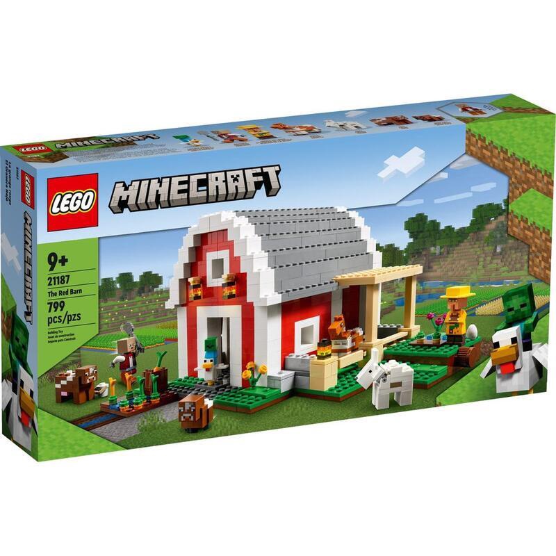 【樂GO】樂高 LEGO 21187 紅色榖倉 Minecraft 創世神 The Red Barn 麥塊 正版