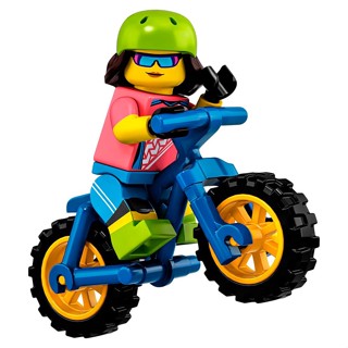 【臺中翔智積木】LEGO 樂高 71025 第19代人偶 抽抽樂 16 越野單車手