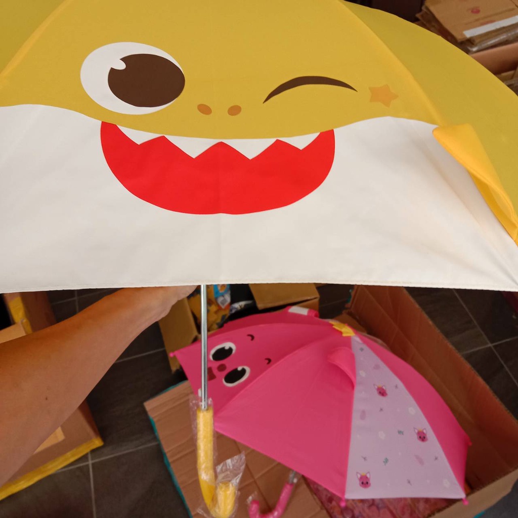 【台中妙妙屋】韓國代購 鯊魚寶寶 pinkfong 碰碰狐 baby shark 兒童 雨傘  陽傘