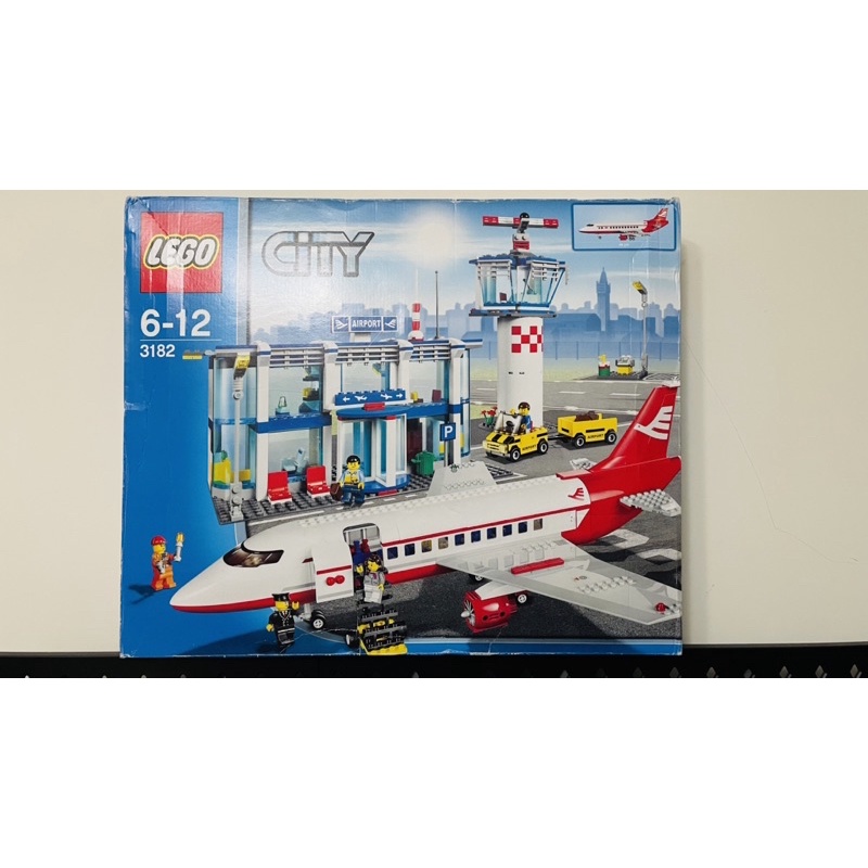 【樂高資本】 LEGO 3182 樂高 客機 城市飛機 全新未拆 有盒損